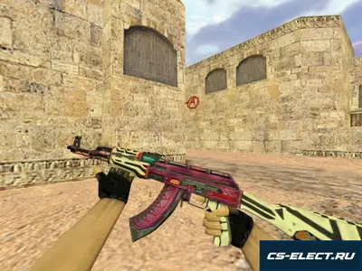 Модель АК-47 Кибервоин для CS 1.6