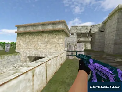 Модель AK-47 Phoenix Rise Purple для CS 1.6
