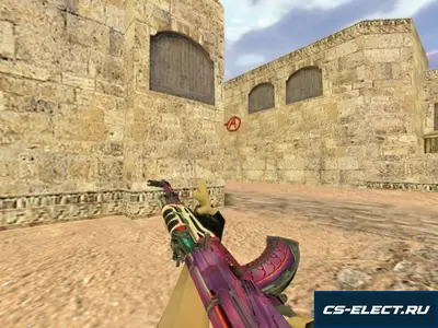 Модель АК-47 Кибервоин для CS 1.6