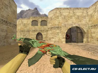 Модель АК-47 Аквамариновая месть для CS 1.6