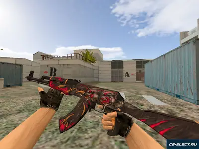 Модель AK-47 Rampage для CS 1.6