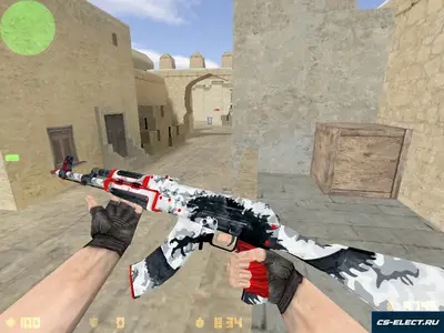 Модель AK-47 WarZilla Красная ярость для CS 1.6