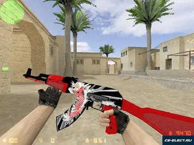 Модель АК-47 Коллекция 893 для CS 1.6