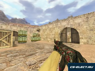 Модель АК-47 Буйство для CS 1.6