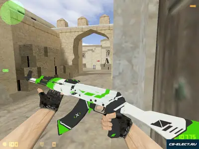 Модель АК-47 Зеленый Азимов для CS 1.6