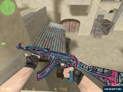 Модель Ak-47 Бенгальский Скандалист для CS 1.6