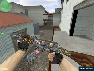 Модель АК-47 Картель с наклейками для CS 1.6