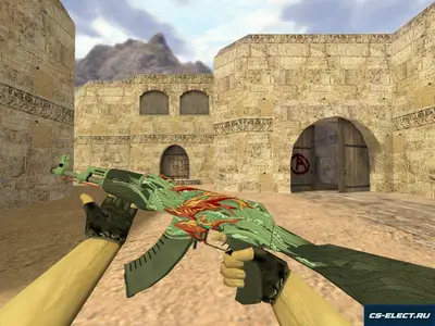 Модель АК-47 Аквамариновая месть для CS 1.6