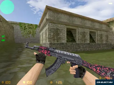 Модель AK-47 Неглубокая могила для CS 1.6