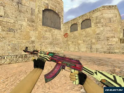 Модель АК-47 Кибервоин для CS 1.6