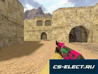 Модель АК-47 Неоновая революция для CS 1.6