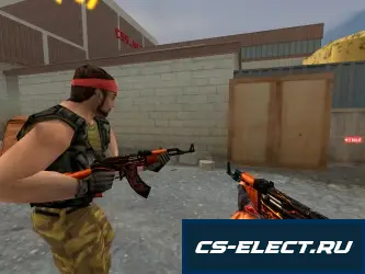 Модель AK-47 Огонь для CS 1.6