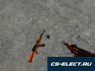 Модель AK-47 Огонь для CS 1.6