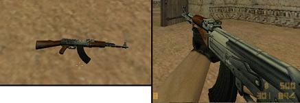 Модель «Silver And Wood AK» для КС 1.6