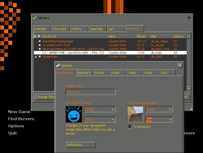 Тема «orange menu» для кс 1.6