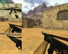 Модель «Dark AK47 With Sling» для КС 1.6