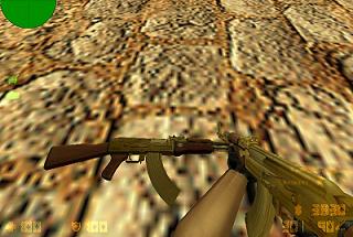 Модель «Saddam's Golden AK47» для КС 1.6
