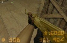Модель «Gold Ak-47 With Better Handle And Butt»