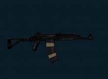 Модель «Black Ak47 With Duall Mag» для КС 1.6
