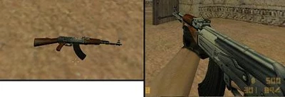 Модель «Silver And Wood AK» для КС 1.6