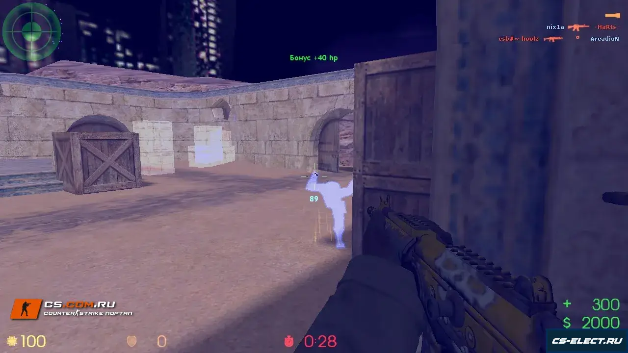 CS 1.6 с читом ESP
