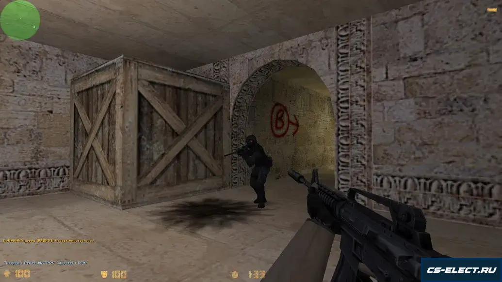 CS 1.6 с прицелом точкой