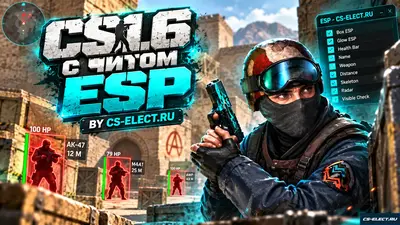 CS 1.6 с читом ESP