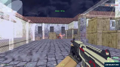 CS 1.6 с мощным WH и AIM в зимнем стиле