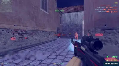 CS 1.6 с мощным WH и AIM в зимнем стиле