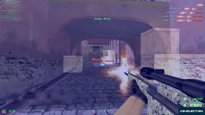 CS 1.6 с мощным WH и AIM в зимнем стиле