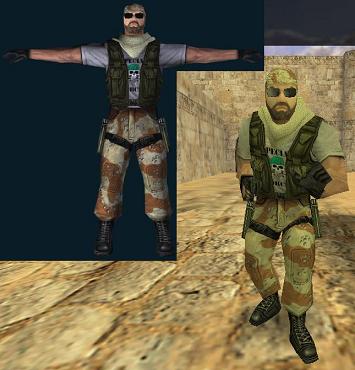 Модель «Mercenaries Pack Guerilla» для КС 1.6