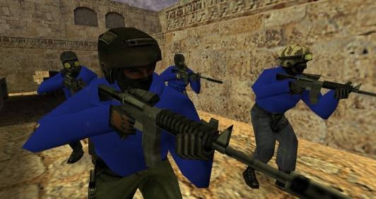 Красные и синие модели игроков для CS 1.6