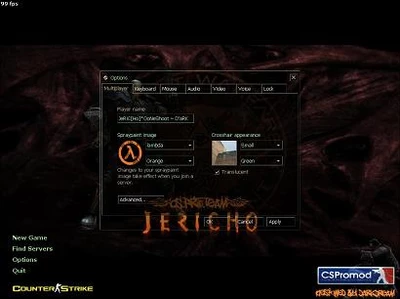 Тема «JeRiCHo TeaM» для КС 1.6