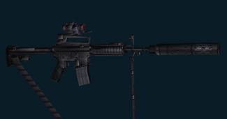 Модель «M4a1 w Acog, LAM, & Suppressor w strap»