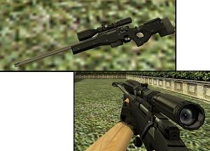Скачать модель AWP woot (w Blue Scope & wo Suppressor) для КС 1.6