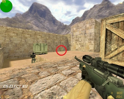 Скачать Классическая AWP с прицелом для CS 1.6
