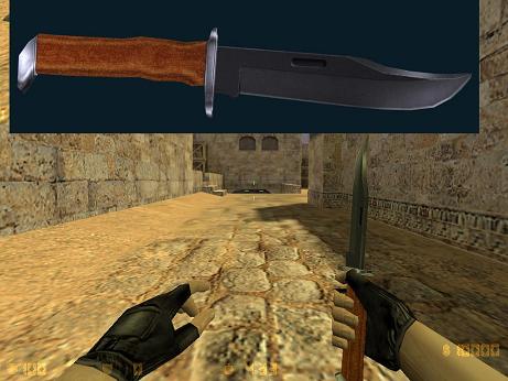 Модель ножа Knife w wooden handle для CS 1.6