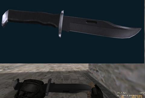 Скачать модель ножа Knife w metallic handle для CS 1.6