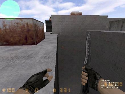 Скачать модель ножа Zerris Knife (Rehost) для CS 1.6
