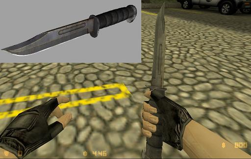 Скачать модель ножа Rusty Kabar для CS 1.6