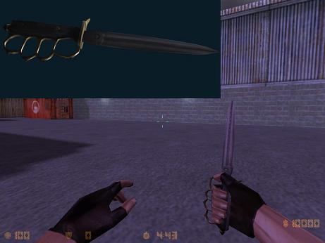 Скачать модель ножа Trench knife для CS 1.6