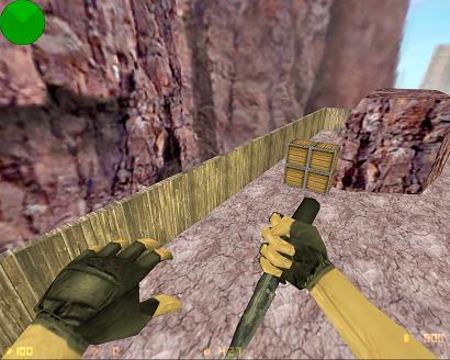 Скачать модель ножа CS1.5 knife reskin (D3vils hands) для CS 1.6