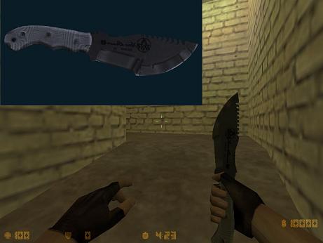 Скачать модель ножа Tom Brown's Tracker (silver grip) для CS 1.6