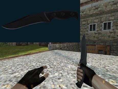 Скачать модель ножа Smith & Wesson HRT Survival Knife (dark)