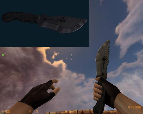 Скачать модель ножа Tom Brown's Tracker для CS 1.6