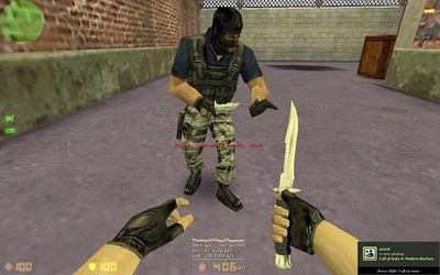 Модель ножа «Kfu's Combat Knife» для CS 1.6