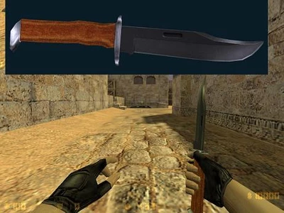 Модель ножа Knife w wooden handle для CS 1.6