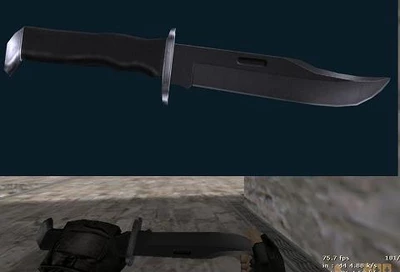 Скачать модель ножа Knife w metallic handle для CS 1.6