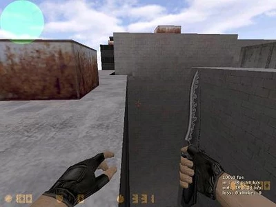Скачать модель ножа Zerris Knife (Rehost) для CS 1.6