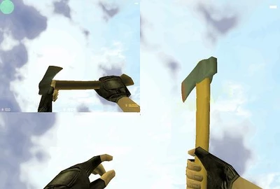 Скачать модель ножа RuneScape Axe для CS 1.6
